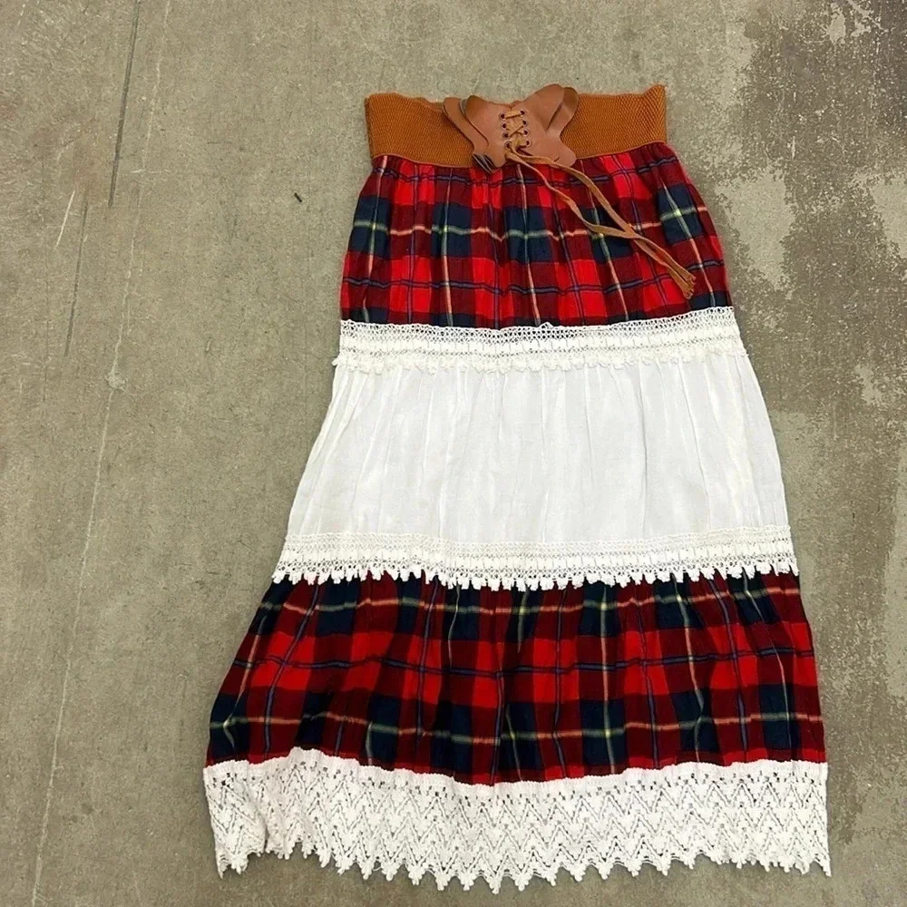 Vintage‎  90s tiered butterfly skirt